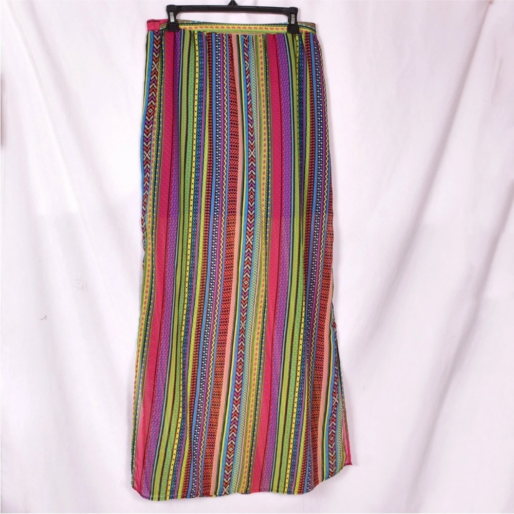 Sugarlips Multicolor Striped Midi Skirt